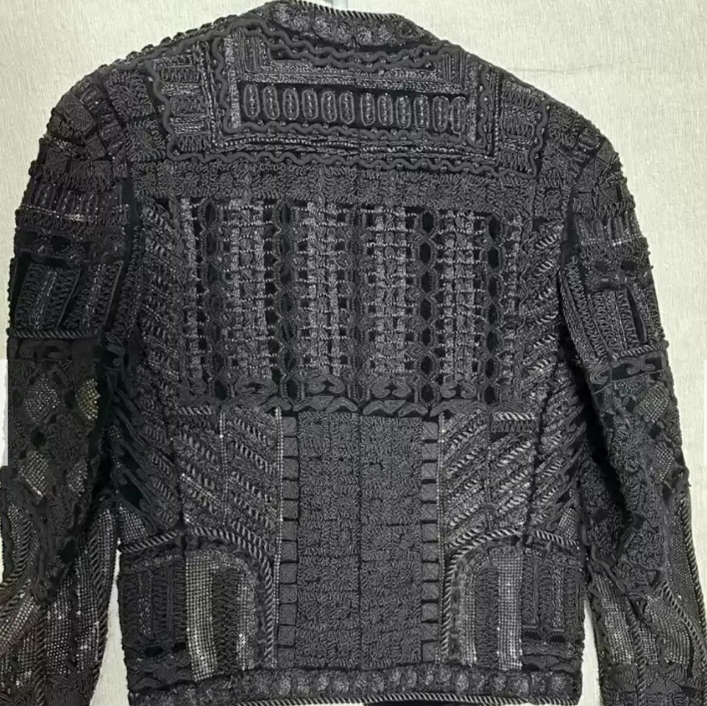 Balmain X H&M Embroidered Jacket Size US 34R XS - Picture 4 of 8